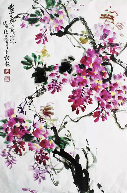 1534816686817486.jpg 進貿通周末|著名國畫大師蒞臨進貿通贈《映日荷花》《紫氣東來》